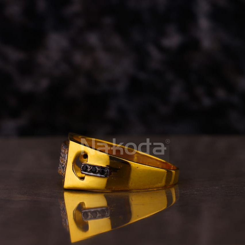 916 Gold Hallmark Men's Ring MR871 - Image 2
