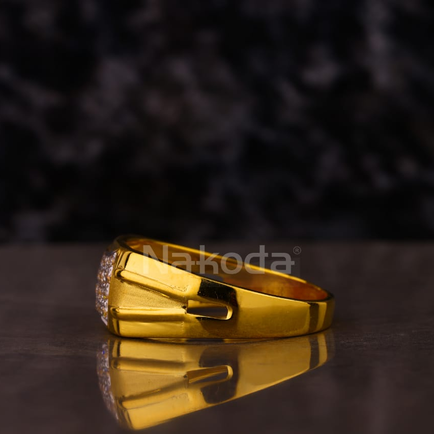 916 Gold Men's Stylish Ring MR872 - Image 2