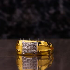 916 Gold Men's Stylish Ring MR872