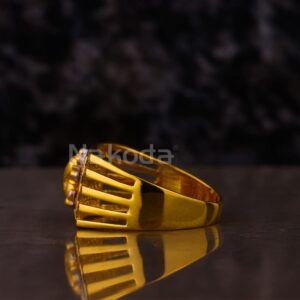 916 Gold Hallmark Men's Classic God Ring MGR201