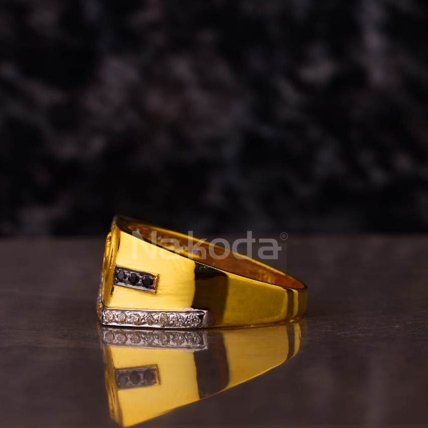 916 Gold Men's Gorgeous God Ring MGR193 - Image 2
