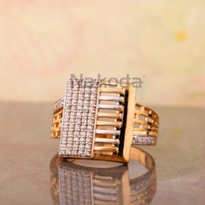750 Rose Gold Hallmark Designer Men's Ring RMR98