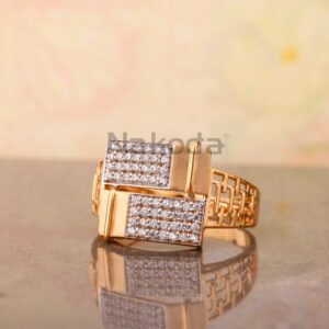 750 Rose Gold Hallmark Men's Ring RMR100