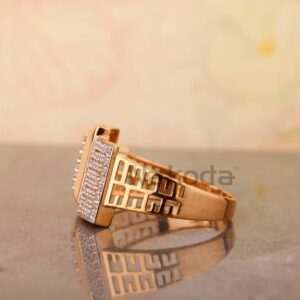 750 Rose Gold Gorgeous Men's Ring RMR102