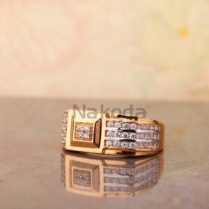 750 Rose Gold Fancy Men's Ring RMR103