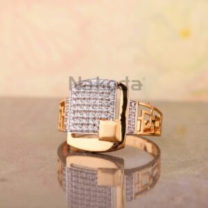 750 Rose Gold Classic Men's Ring RMR106