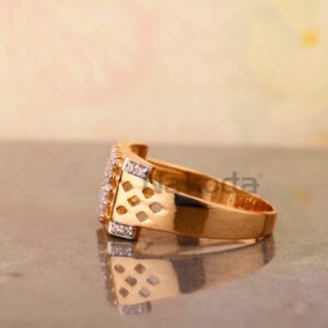 750 Rose Gold Men's Ring RMR107