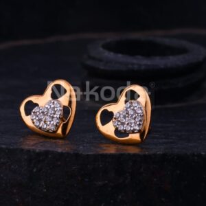 750 Rose Gold Hallmark Gorgeous Ladies Earrings RE295