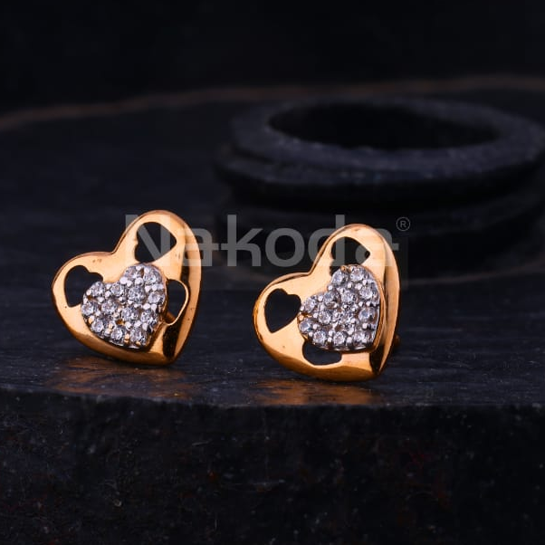 750 Rose Gold Hallmark Gorgeous Ladies Earrings RE295