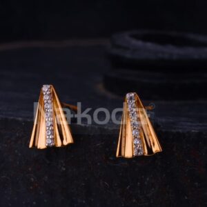 750 Rose Gold Hallmark Exclusive Ladies Earrings RE297