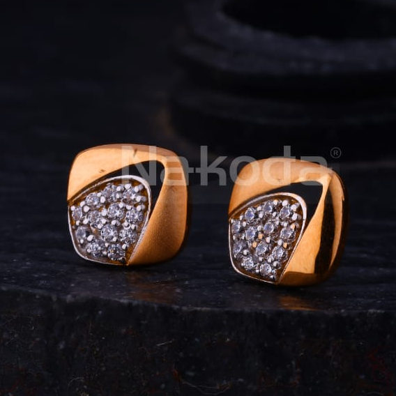 750 Rose Gold Ladies Delicate Earrings RE306
