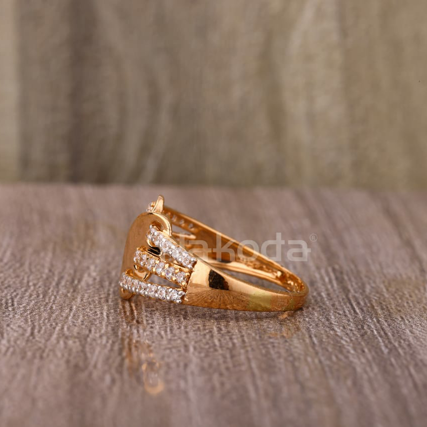 750 Rose Gold Gorgeous Ladies Hallmark Ring RLR934 - Image 2