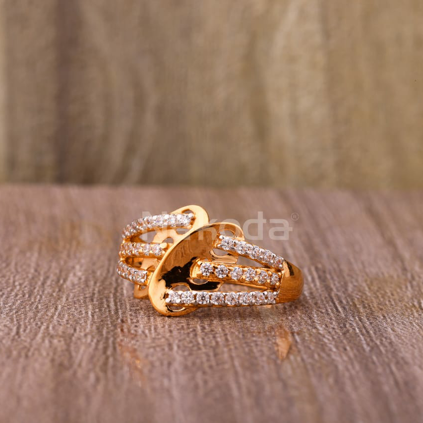 750 Rose Gold Gorgeous Ladies Hallmark Ring RLR934