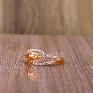 750 Rose Gold Women's Hallmark Ring RLR932