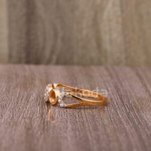 750 Rose Gold Exclusive Ladies Hallmark Ring RLR936