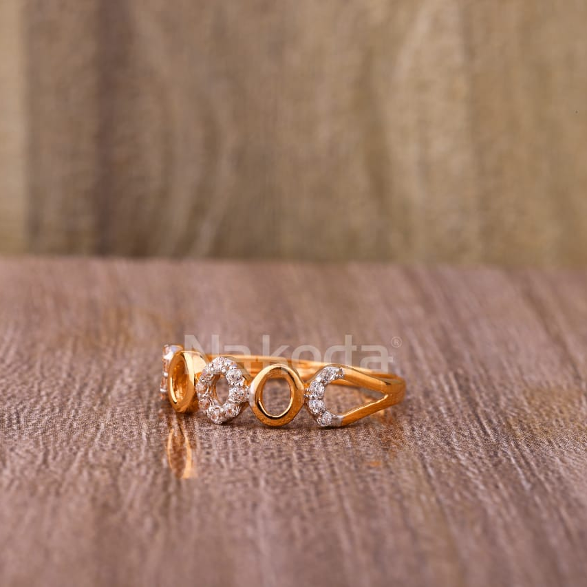 750 Rose Gold Exclusive Ladies Hallmark Ring RLR936