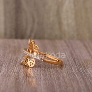 750 Rose Gold Delicate Ladies Hallmark Ring RLR937