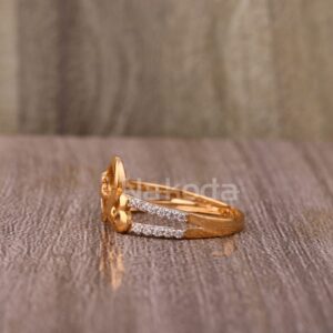 750 Rose Gold Designer Ladies Hallmark Ring RLR938