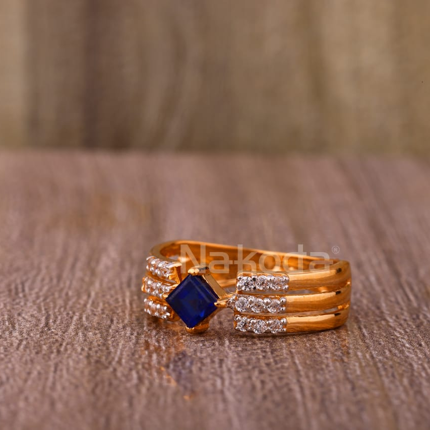 750 Rose Gold CZ Fancy Ladies Ring RLR916