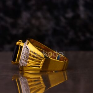 916 Gold Hallmark Men's Designer Solitaire Ring MSR129