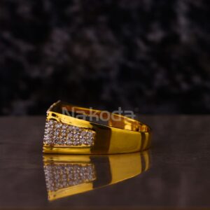 916 Gold Hallmark Men's Classic Solitaire Ring MSR130