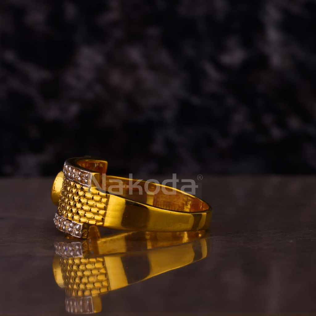 916 Gold Hallmark Men's Solitaire Ring MSR131 - Image 2