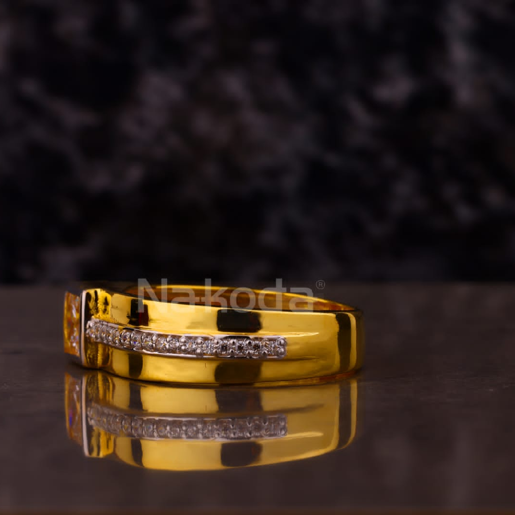 916 Gold Men's Solitaire Exclusive Ring MSR135 - Image 2