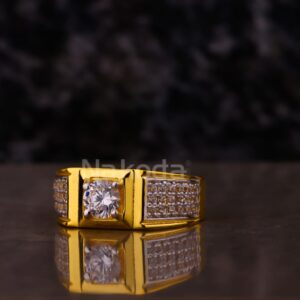 916 Gold Men's Solitaire Delicate Ring MSR136