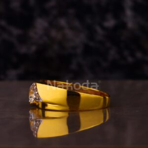 916 Gold Men's Solitaire Designer Ring MSR137