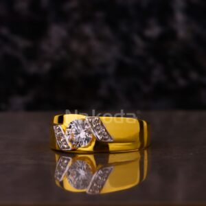 916 Gold Men's Solitaire Designer Ring MSR137