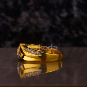916 Gold Men's Solitaire Classic Ring MSR138