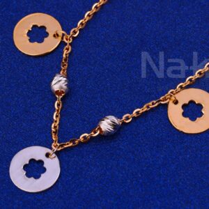 750 Rose Gold CZ Hallmark Fancy Ladies Bracelet RTB10