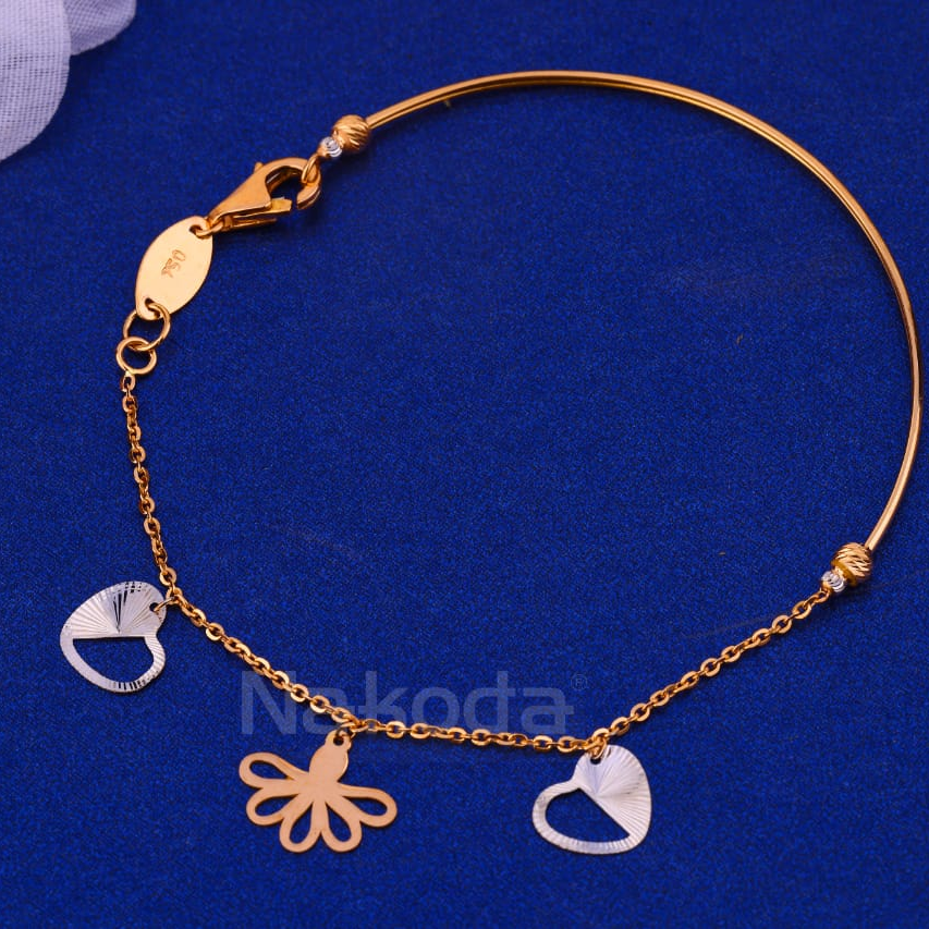750 Rose Gold Ladies Bracelet RTB38