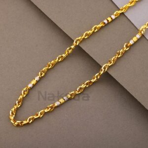 916 Gold CZ Men's Gorgeous Choco Chain MCH833