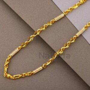 916 Gold Hallmark Men's Fancy Choco Chain MCH806
