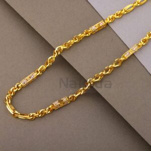 916 Gold Hallmark Men's Exclusive Choco Chain MCH807