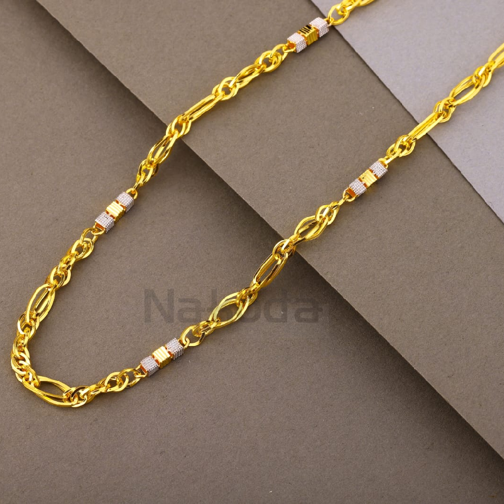 916 Gold Hallmark Men's Classic Choco Chain MCH810