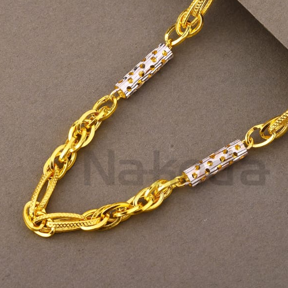 916 Gold Men's Gorgeous Choco Chain MCH813 - Image 2
