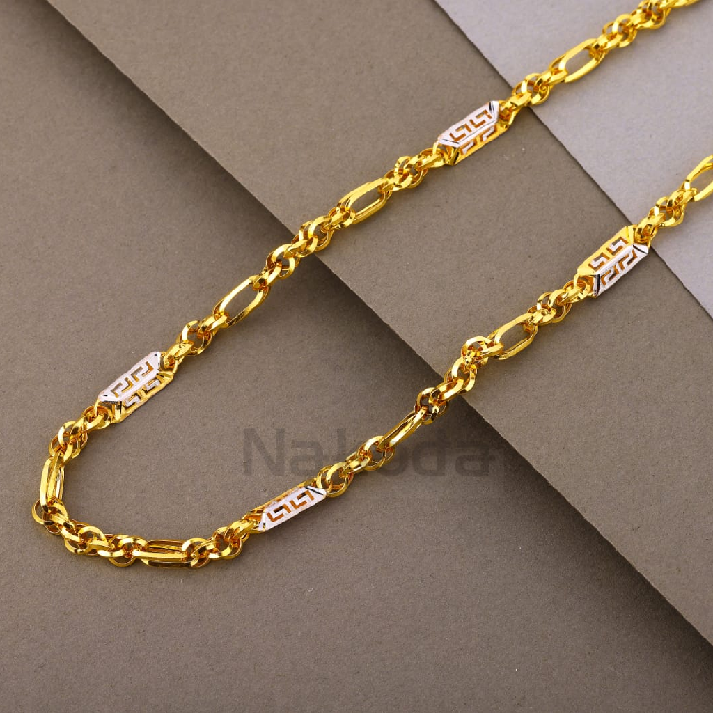 916 Gold Men's Fancy Choco Chain MCH814