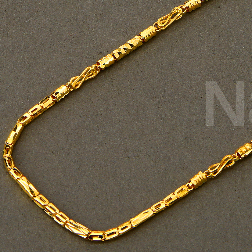 22KT Gold Men's Choco Chain MCH777 - Image 2