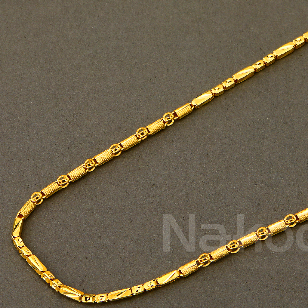 916 Gold Gentlemen's Classic Choco Chain MCH784 - Image 2