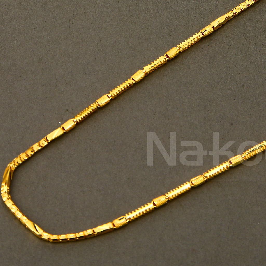 916 Gold Men's stylish Choco Chain MCH786 - Image 2