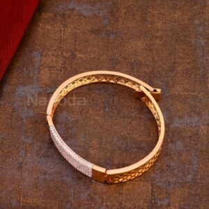 750 Rose Gold Men's Fancy Kada Bracelet RMKB32