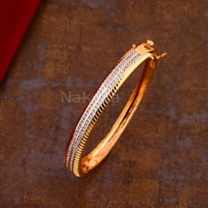 750 Rose Gold Men's Delicate Kada Bracelet RMKB34