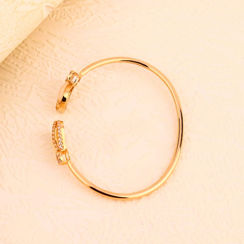 750 Rose Gold Delicate Ladies Kada RLKB396 - Image 2