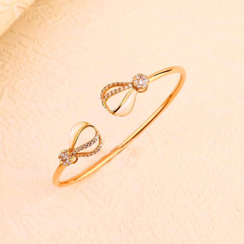 750 Rose Gold Delicate Ladies Kada RLKB396