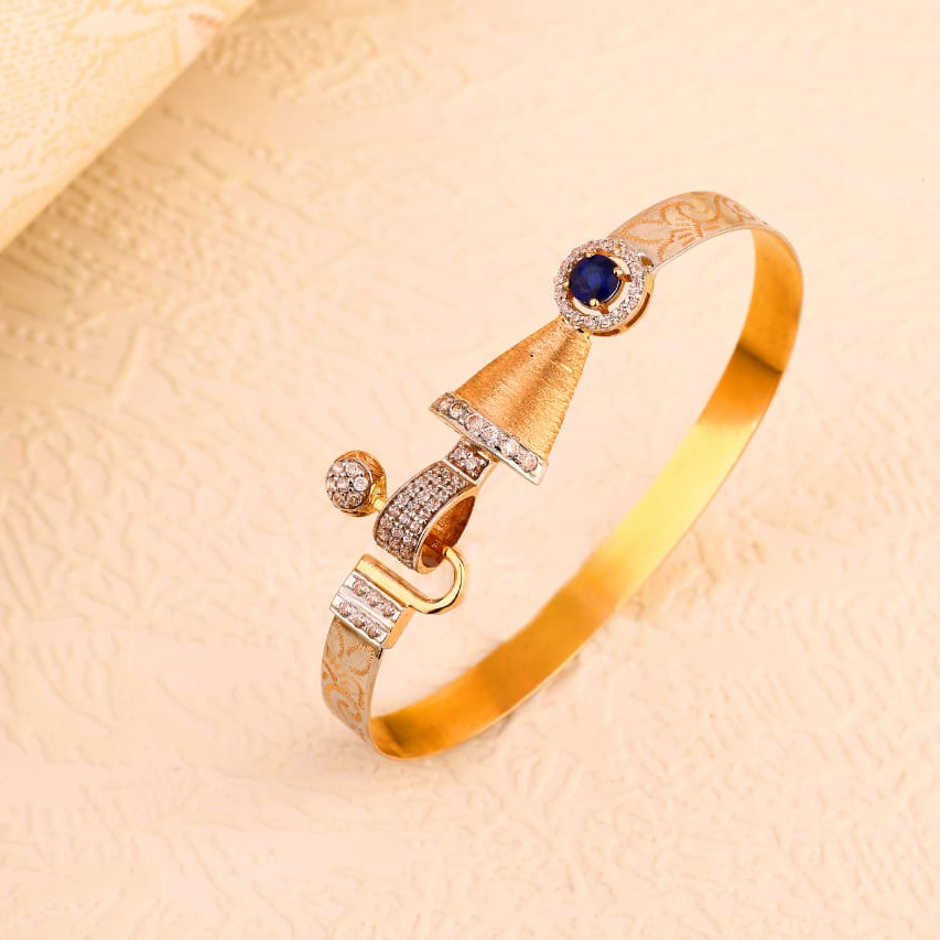 750 Rose Gold Designer Ladies Kada RLKB397