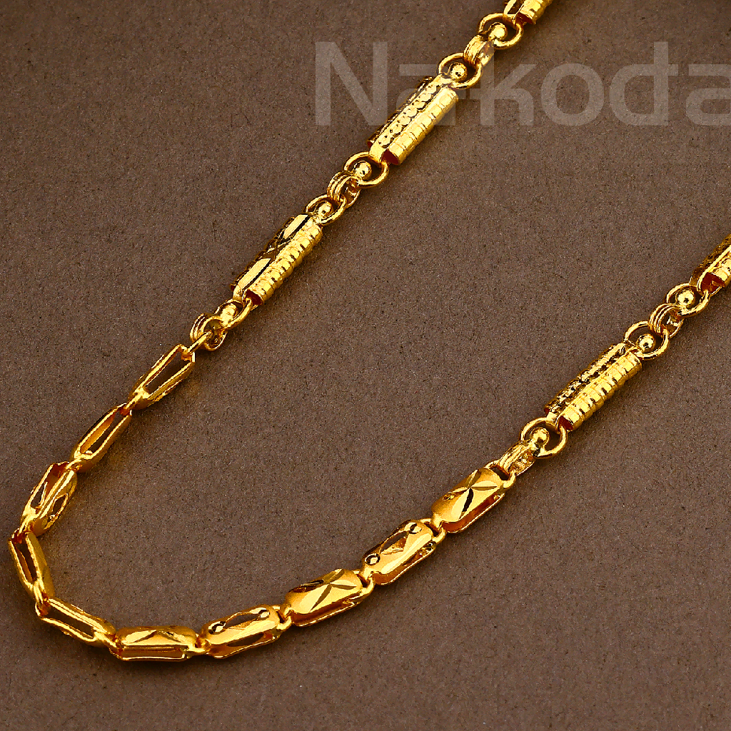 22KT Gold Gentlmen's Gorgeous choco Chain MCH31 - Image 2