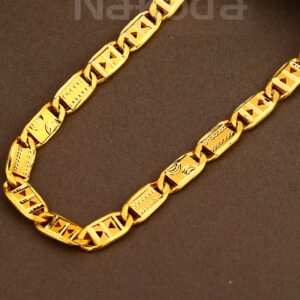 22KT  Gold Gentlmen's Designer choco Chain MCH35