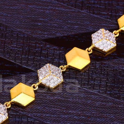 916 Gold Hallmark Ladies Bracelet LB495 - Image 2